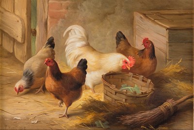 Lot 1138 - Edgar Hunt (British 1876-1955)[ARR]/Chickens...