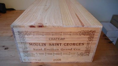 Lot 1161 - Bordeaux: Moulin St George Grand Cru, 2008, St...