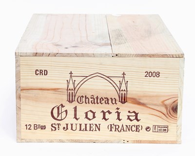 Lot 1180 - Bordeaux: Chateau Gloria, 2008, Cru Bourgeois,...