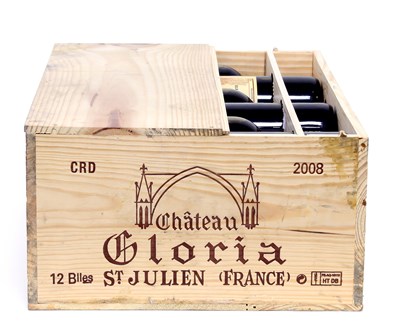 Lot 1181 - Bordeaux: Chateau Gloria, 2008, Cru Bourgeois,...