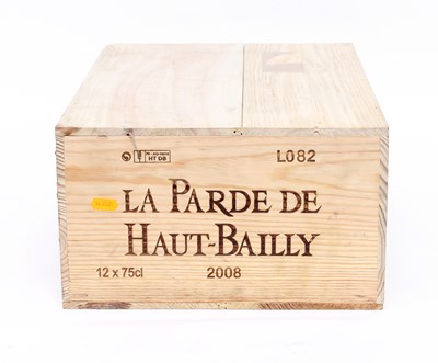 Lot 1183 - Bordeaux: La Parde de Haut Bailly, 2008,...