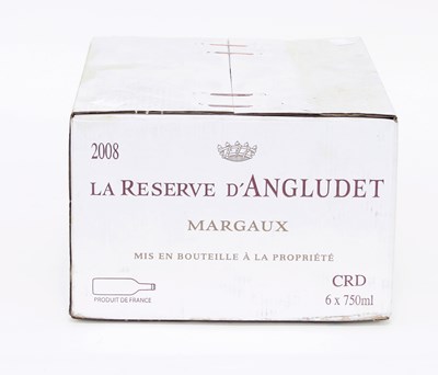 Lot 1184 - Bordeaux: La Reserve d'Angludet, 2008, Margaux,...
