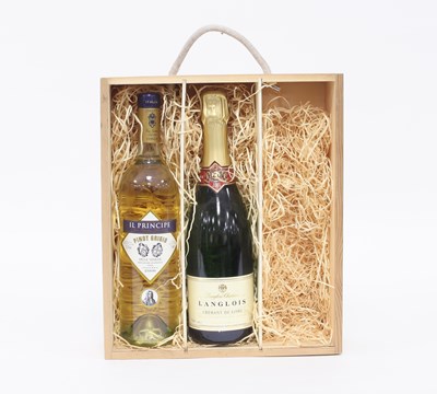 Lot 1232 - A bottle of Langlois Champagne and Pinot Grigio
