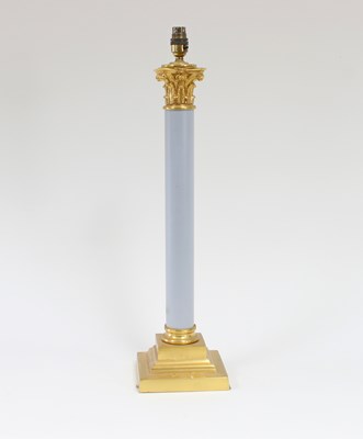 Lot 22 - A gilt brass and plastic Corinthian column...