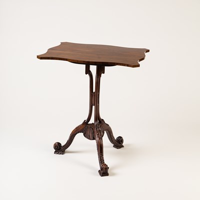 Lot 44 - A George III style rosewood tripod table with...