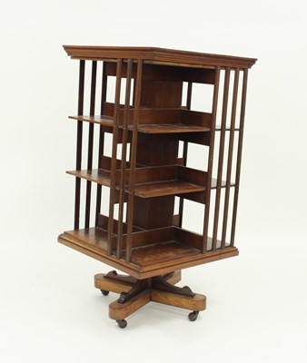 Lot 52 - An Edwardian revolving bookcase, 116cm...