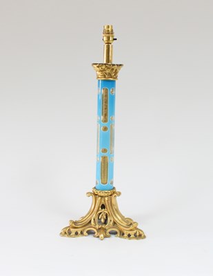 Lot 82 - A French 19th Century gilt metal and blue...