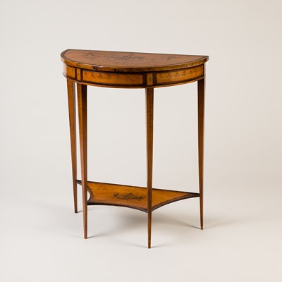 Lot 102 - A satinwood side table of Robert Adam design...