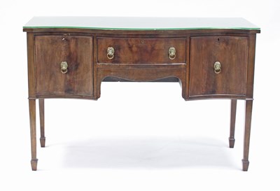 Lot 106 - A mahogany sideboard of Sheraton design,...