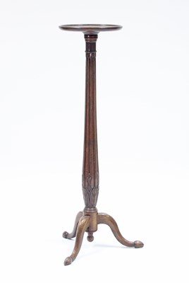 Lot 110 - A mahogany torchere constructed from part of a...