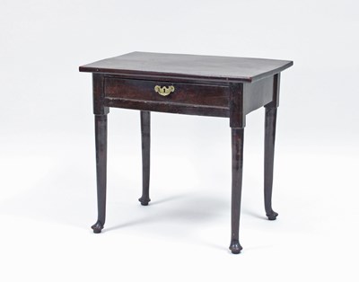 Lot 112 - A George II mahogany side table fitted one...