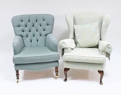 Lot 155 - Two upholstered armchairs