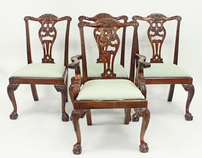 Lot 167 - A set of ten 18th Century style dining chairs,...