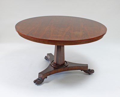 Lot 193 - An early Victorian rosewood breakfast table,...