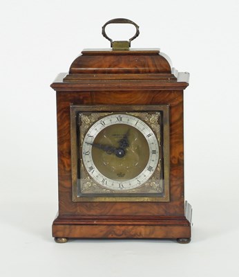 Lot 231 - An Elliot walnut cased mantel clock, retailed...