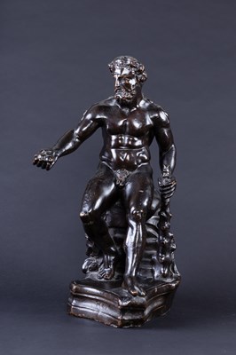 Lot 281 - A bronzed figure of 'Hercules' by Elkington &...