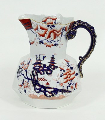 Lot 353 - A Mason's ironstone jug painted in Imari...