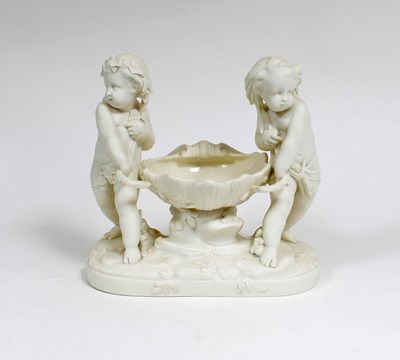 Lot 365 - A 19th Century Minton parian ware figure group,...