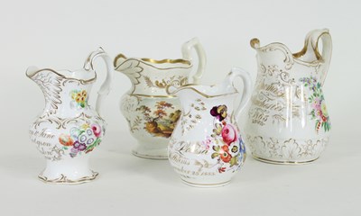 Lot 383 - Three Coalport jugs, mid to late 19th Century,...