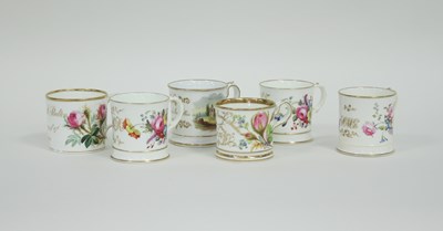 Lot 386 - Six Coalport mugs, mid to late 19th Century,...