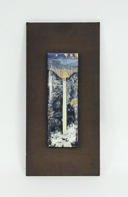 Lot 388 - A 20th Century painted porcelain panel...