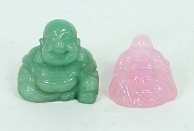 Lot 419 - A Chinese carved jade buddhistic figure, 4cm...