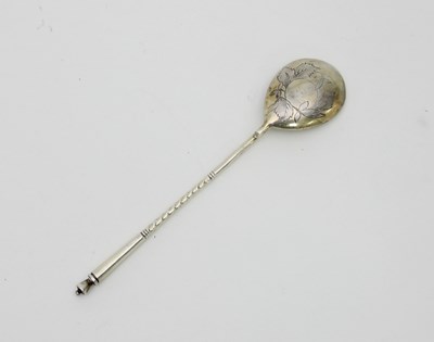 Lot 462 - A Russian silver spoon
