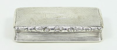 Lot 508 - A silver George IV/William IV rectangular...