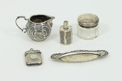 Lot 512 - A Chinese export silver pepper pot, Wang Hing,...