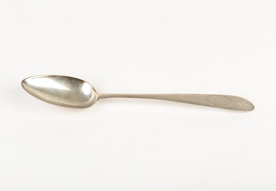 Lot 537 - An Irish provincial silver table spoon,...