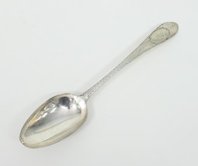 Lot 540 - An Irish provincial silver table spoon,...