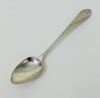 Lot 550 - An Irish provincial table spoon, Joseph Gibson,...