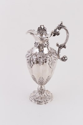 Lot 568 - A Victorian silver claret jug, Henry Wilkinson...