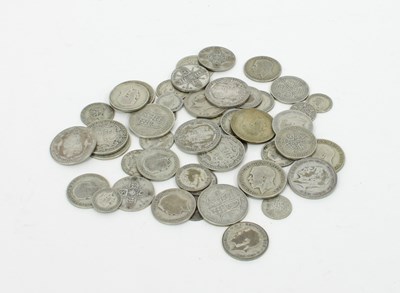 Lot 570 - A quantity of pre-1947 silver coins...