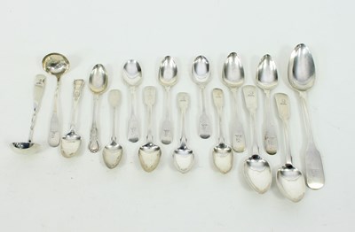 Lot 625 - A pair of Scottish silver toddy ladles, AH,...