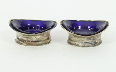 Lot 628 - A pair of George III silver salts, Robert &...