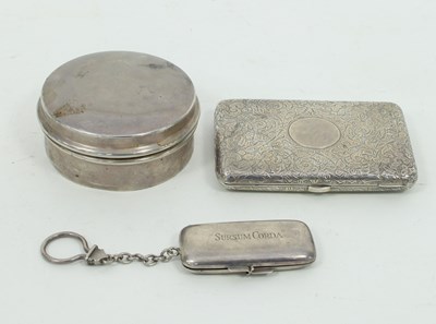 Lot 642 - A Victorian silver cigarette case, London 1892,...