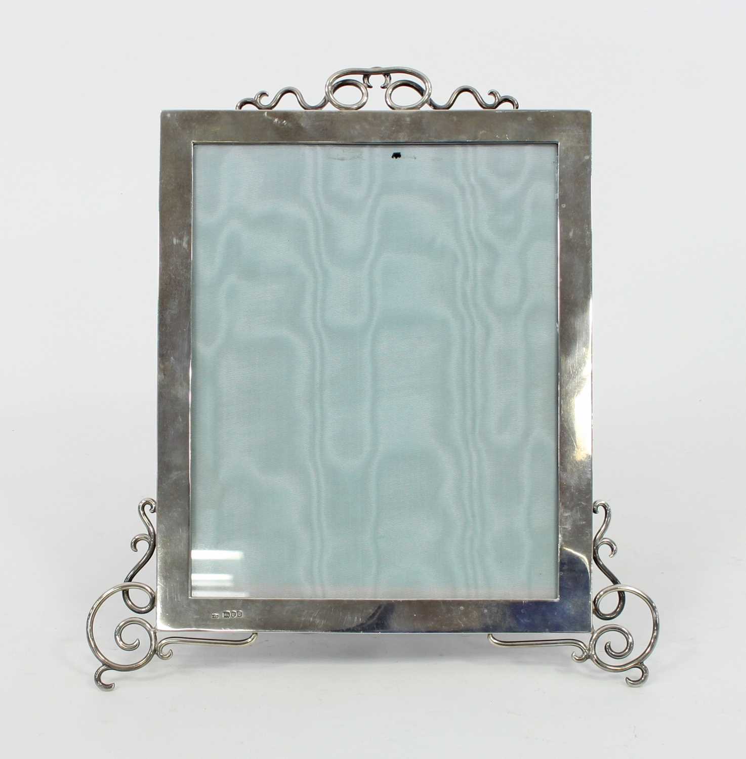 Lot 650 - A Victorian silver photograph frame, JNM,