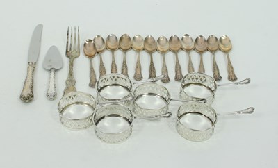 Lot 659 - A set of twelve Canadian silver teaspoons,...