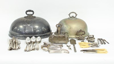 Lot 671 - A quantity of silver plated wares including...