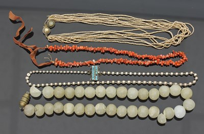 Lot 684 - A Victorian eight-strand seed pearl necklace,...