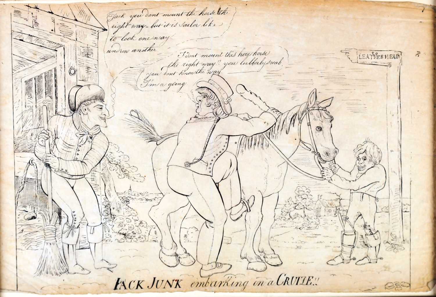 Lot 715 - George Cruikshank/Jack Junk Embarking on a...