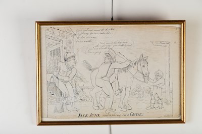 Lot 715 - George Cruikshank/Jack Junk Embarking on a...