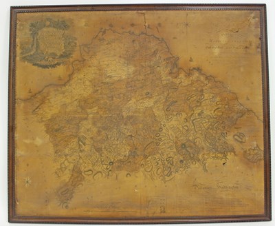 Lot 721 - A library wall map of East Lothian/Provenance:...