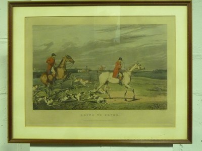 Lot 731 - Bentley after Alken/Four Hunting Scenes/prints,...