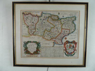 Lot 737 - Richard Blome/Sussex/hand coloured map