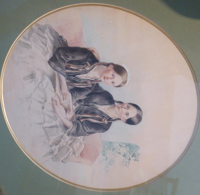 Lot 771 - J F Bird, circa 1860/The Turton Twins/an oval...