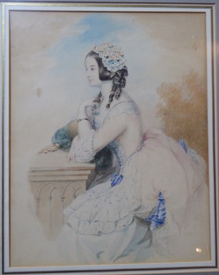 Lot 772 - Emily Scott (fl. 1826-1855)/Portrait of Mrs G...