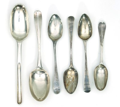 Lot 29 - A George II silver marrow spoon, James Wilks,...