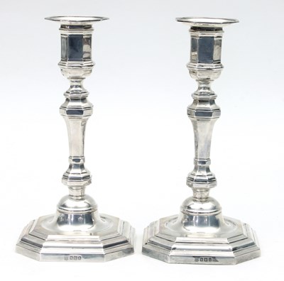 Lot 46 - A pair of 18th Century style silver...
